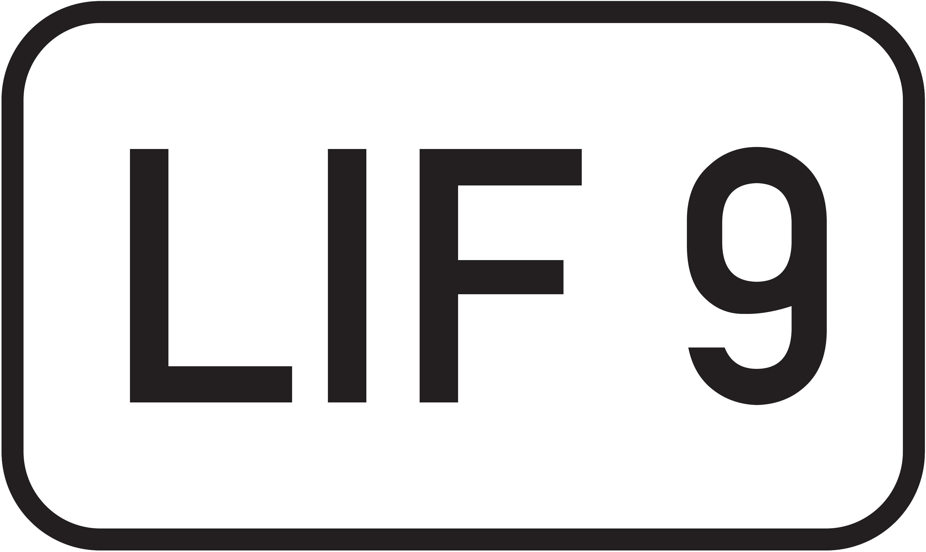 Straßenschild Landesstraße LIF 9