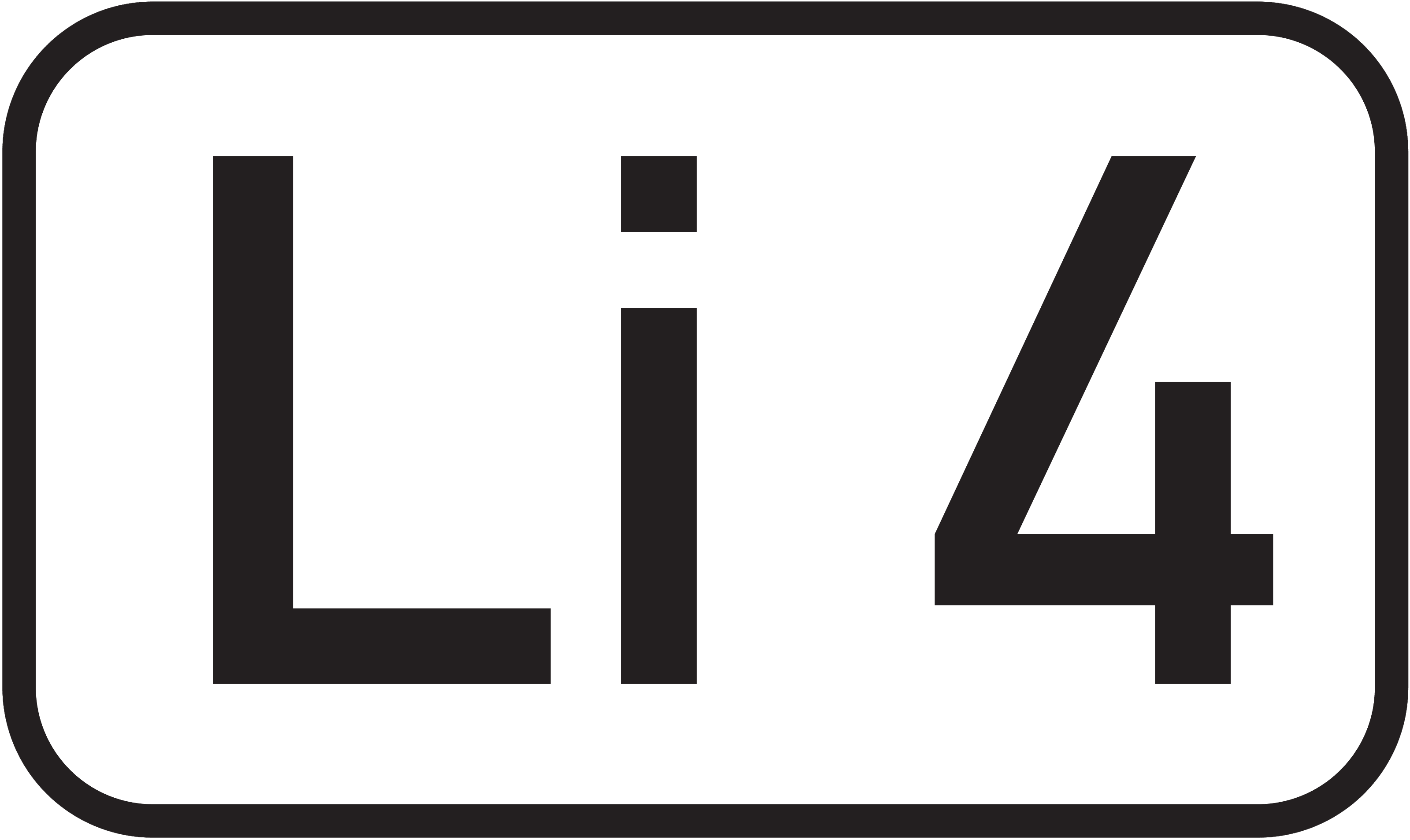 Straßenschild Landesstraße Li 4