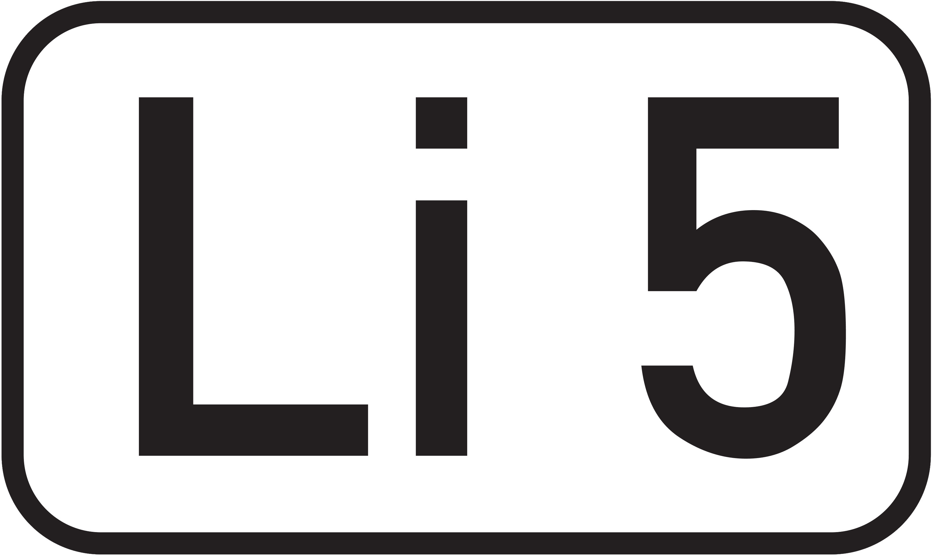 Straßenschild Landesstraße Li 5