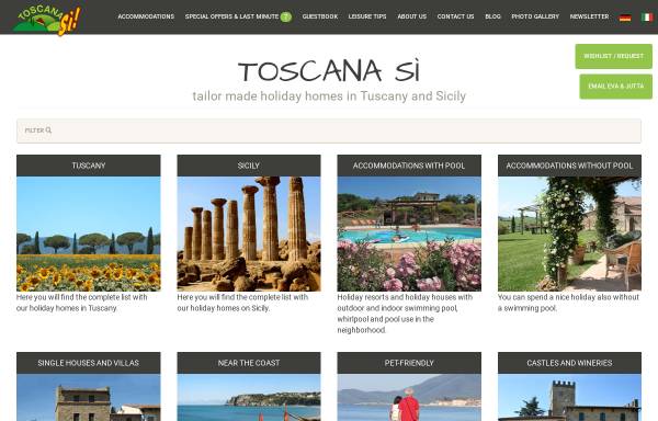 Vorschau von www.toscana-si.de, Toscana Si