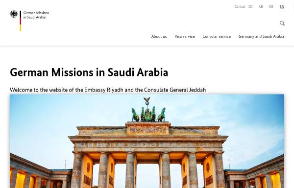 Vorschau von riad.diplo.de, Deutsche Botschaft Riad