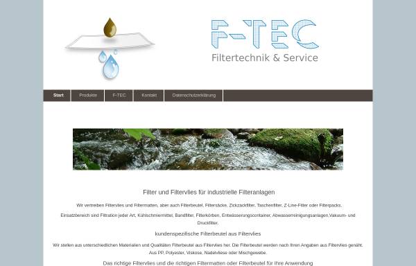 Vorschau von www.f-tec.de, F-Tec Filtertechnik+Service GmbH