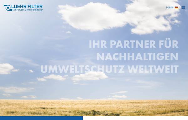 Vorschau von www.luehr-filter.de, Lühr-Filter GmbH & Co. KG