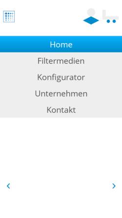 Vorschau der mobilen Webseite mr-filtermedien.de, M + R Filtermedien GmbH