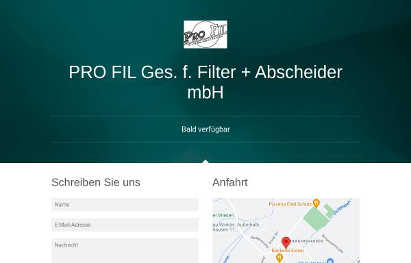 Vorschau von www.pro-fil.de, PRO FIL Gesellschaft für Filter und Abscheider mbH