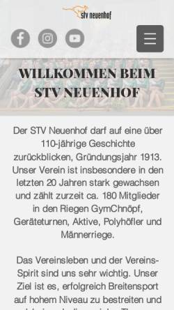 Vorschau der mobilen Webseite www.stv-neuenhof.ch, STV Neuenhof