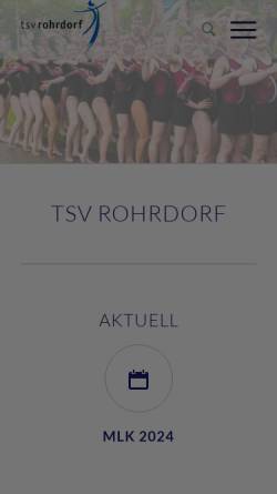 Vorschau der mobilen Webseite www.tsvrohrdorf.ch, TSV Rohrdorf