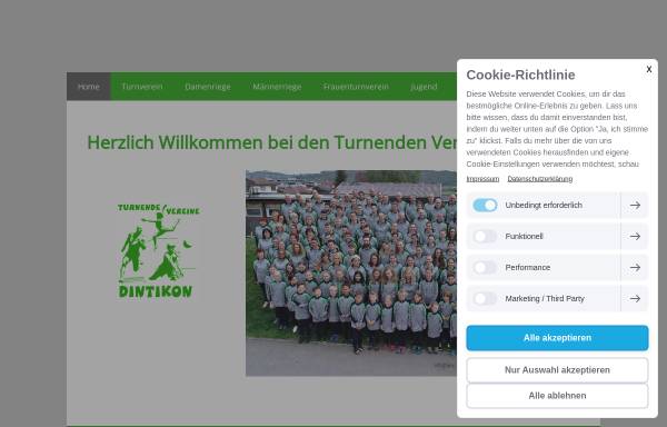 Vorschau von www.tvdintikon.ch, Turnende Vereine Dintikon