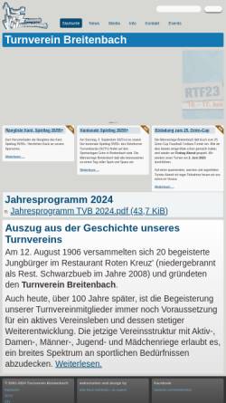 Vorschau der mobilen Webseite www.tvbreitenbach.ch, Turnverein Breitenbach