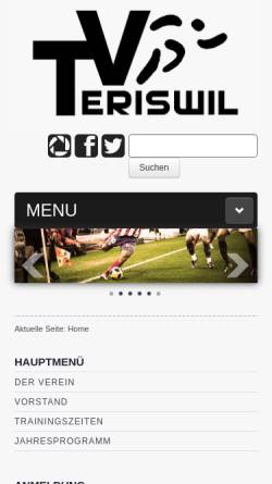 Vorschau der mobilen Webseite www.tveriswil.ch, TV Eriswil