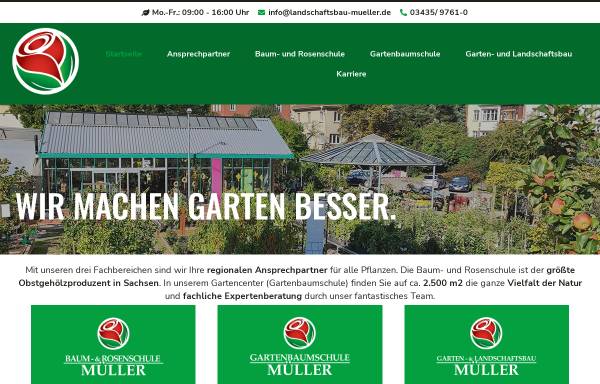 Vorschau von baum-rosenschule-mueller.de, Müller Garten- und Landschaftsbau GmbH