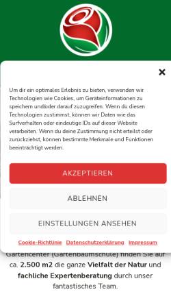 Vorschau der mobilen Webseite baum-rosenschule-mueller.de, Müller Garten- und Landschaftsbau GmbH