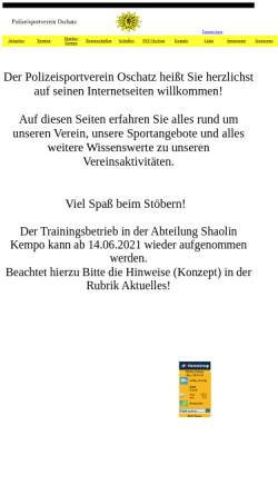 Vorschau der mobilen Webseite www.psv-oschatz.de, Polizeisportverein - Oschatz e.V.