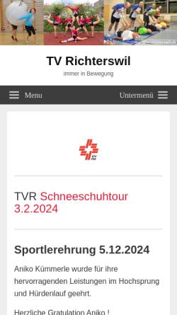 Vorschau der mobilen Webseite www.tv-richterswil.ch, TV Richterswil