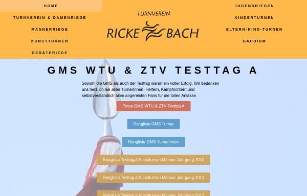 Vorschau von www.tvrickenbach.ch, TV/DR Rickenbach