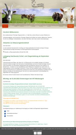 Vorschau der mobilen Webseite www.thueringer-ziegen.de, Landesverband Thüringer Ziegenzüchter