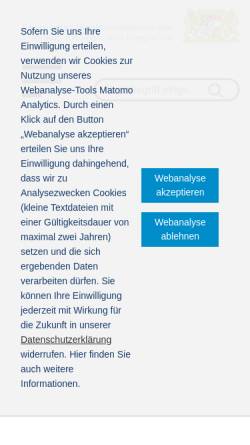 Vorschau der mobilen Webseite www.stmi.bayern.de, BOS-Funkrichtlinie