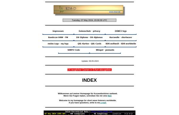 Vorschau von www.dxer.de, DX-Web