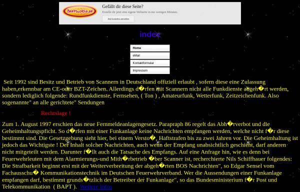 Vorschau von vissel.beepworld.de, Kleine Info Seite für Scanner Freunde
