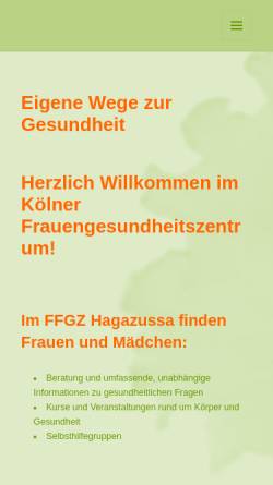 Vorschau der mobilen Webseite frauengesundheitszentrum-koeln.de, Feministisches FrauenGesundheitsZentrum Köln Hagazussa e.V.