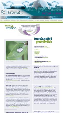 Vorschau der mobilen Webseite www.diametric-verlag.de, Frauengesundheit: