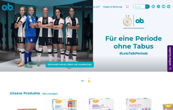 Vorschau von www.ob.de, O.B. online