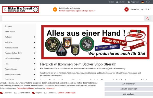 Vorschau von www.sticker-shop.de, Sticker Shop Strerath