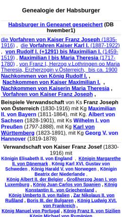 Vorschau der mobilen Webseite heinz-wember.de, Heinz Wember Genealogie (Genealogy)