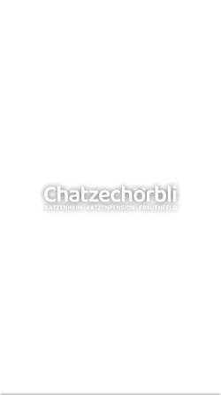 Vorschau der mobilen Webseite www.chatzenchoerbli.ch, Chatzenchoerbli