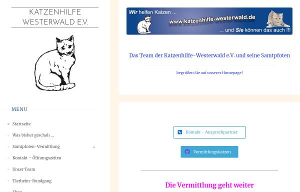 Vorschau von www.katzenhilfe-westerwald.de, Katzenhilfe Westerwald e.V.