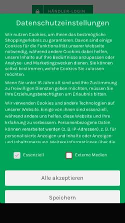 Vorschau der mobilen Webseite www.fischer-markenschuh.de, Fischer Markenschuh GmbH