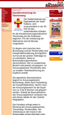 Vorschau der mobilen Webseite www.derkarthaeuser.de, Der Karthäuser