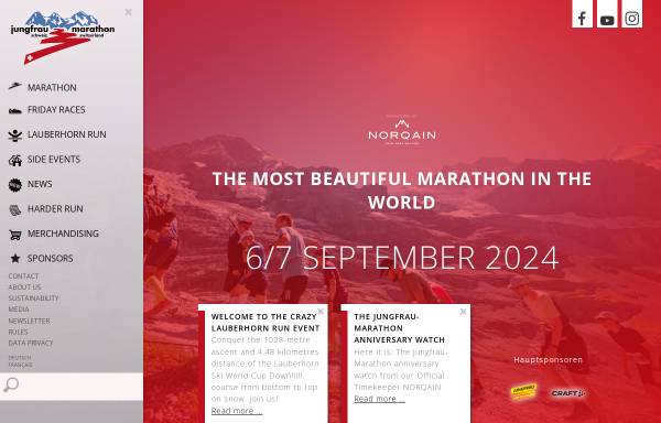 Vorschau von www.jungfrau-marathon.ch, Jungfrau-Marathon in der Schweiz