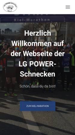 Vorschau der mobilen Webseite www.kiel-marathon.de, Kiel Marathon