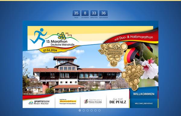 Vorschau von www.marathon-deutsche-weinstrasse.de, Marathon Deutsche Weinstraße