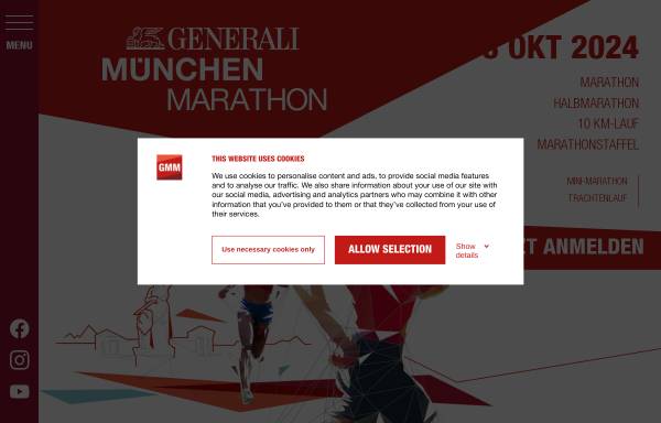 Vorschau von www.generalimuenchenmarathon.de, München Marathon