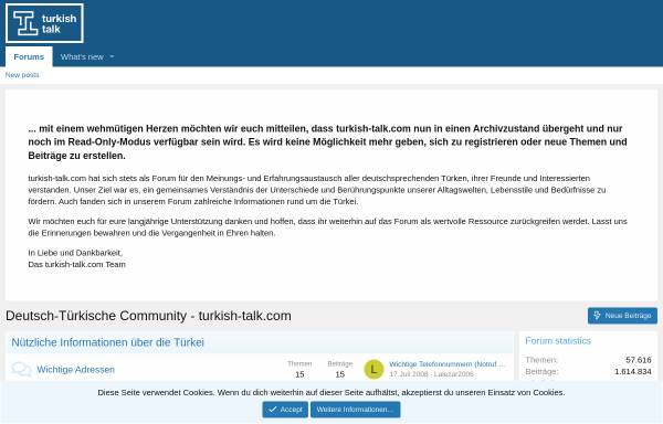 Vorschau von www.turkish-talk.com, Die deutsch - türkische Web-Community