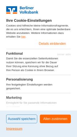 Vorschau der mobilen Webseite www.gkb.de, GrundkreditBank eG - Köpenicker Bank