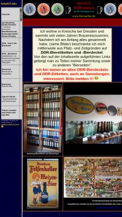 Vorschau der mobilen Webseite www.biersachse.de, BierSachse.de