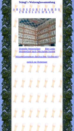 Vorschau der mobilen Webseite staeng01.bn-paf.de, Stängl´s Weizenglassammlung