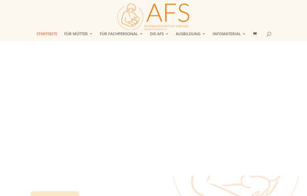 Vorschau von www.afs-stillen.de, Arbeitsgemeinschaft Freier Stillgruppen