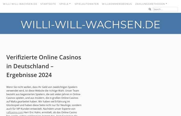 Vorschau von www.willi-will-wachsen.de, Willi will wachsen
