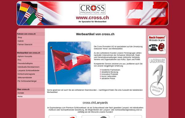 Vorschau von www.cross.ch, Cross Promotion AG