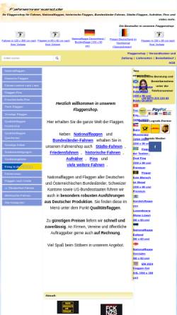 Vorschau der mobilen Webseite www.fahnenversand.de, Fahnenversand Nicolai Karcher