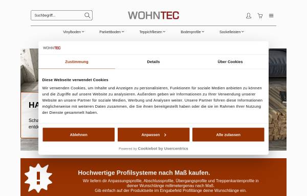 Vorschau von www.wohntec.de, Wohntec GmbH