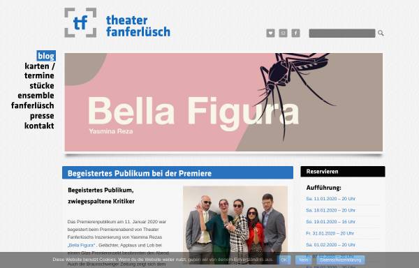 Vorschau von www.fanferluesch.de, Braunschweig, Theater Fanferluesch