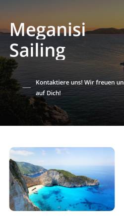 Vorschau der mobilen Webseite www.meganisi-sailing.com, Meganisi Sailing