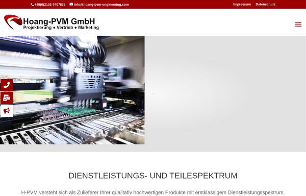Vorschau von www.hoang-pvm-engineering.com, Hoang-PVM GmbH