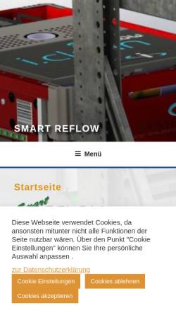 Vorschau der mobilen Webseite www.smart-reflow.de, Smart Reflow GmbH