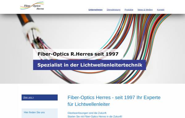 Vorschau von www.fiber-optics.de, Fiber-Optics, Inh. Dipl.-Ing. Rudolf Herres